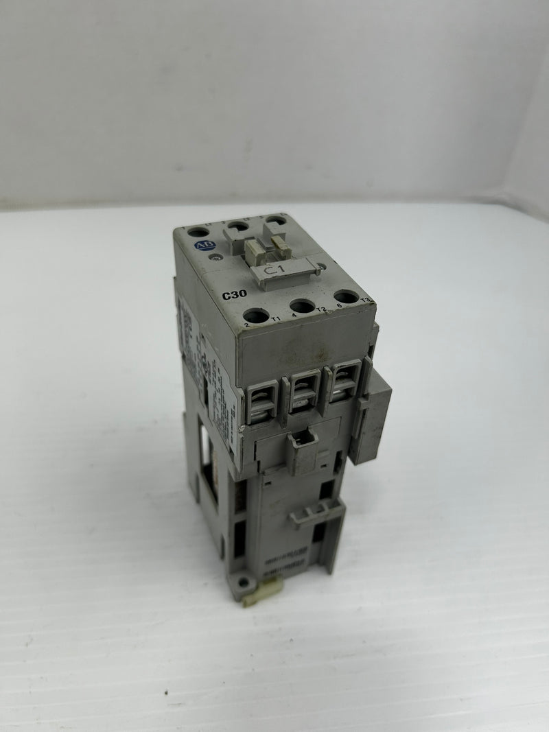 Allen-Bradley 100-C30D*00C Contactor Series C with 100-S Contact Block Series B