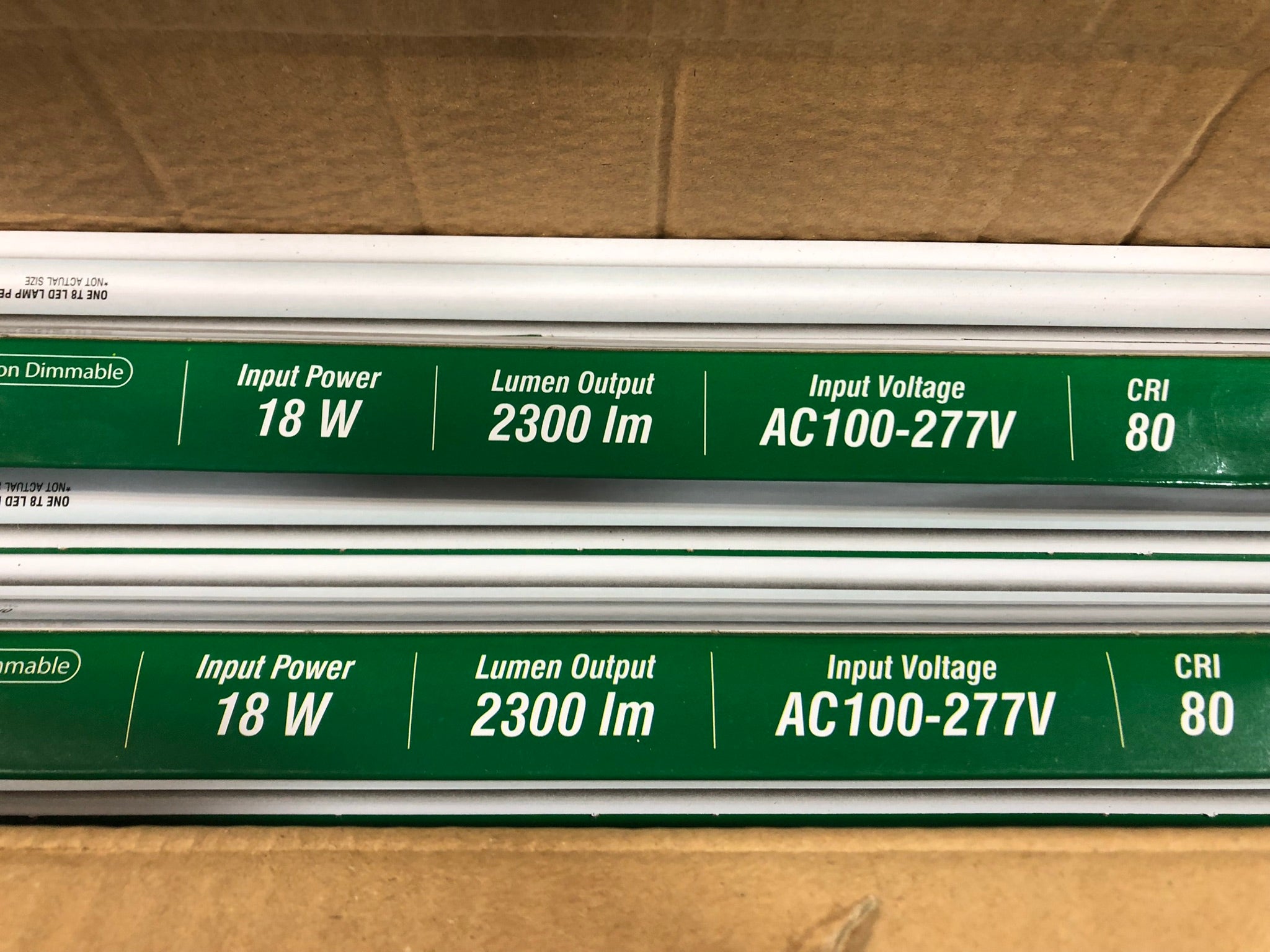 Euri Lighting ET8-3140H-18 LED Hybrid Tube 18W T8 4000K Light Bulb - Box of 18