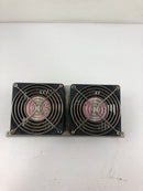 NMB-MAT 4715MS-22T-B50 Cooling Fan Assembly 1PH 220V 50/60Hz 14/13W - Lot of 2