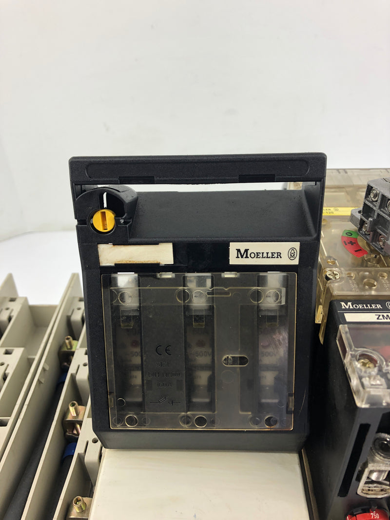 Moeller ZM6-125 Circuit Breaker with Fuse Holder NH000 Assembly