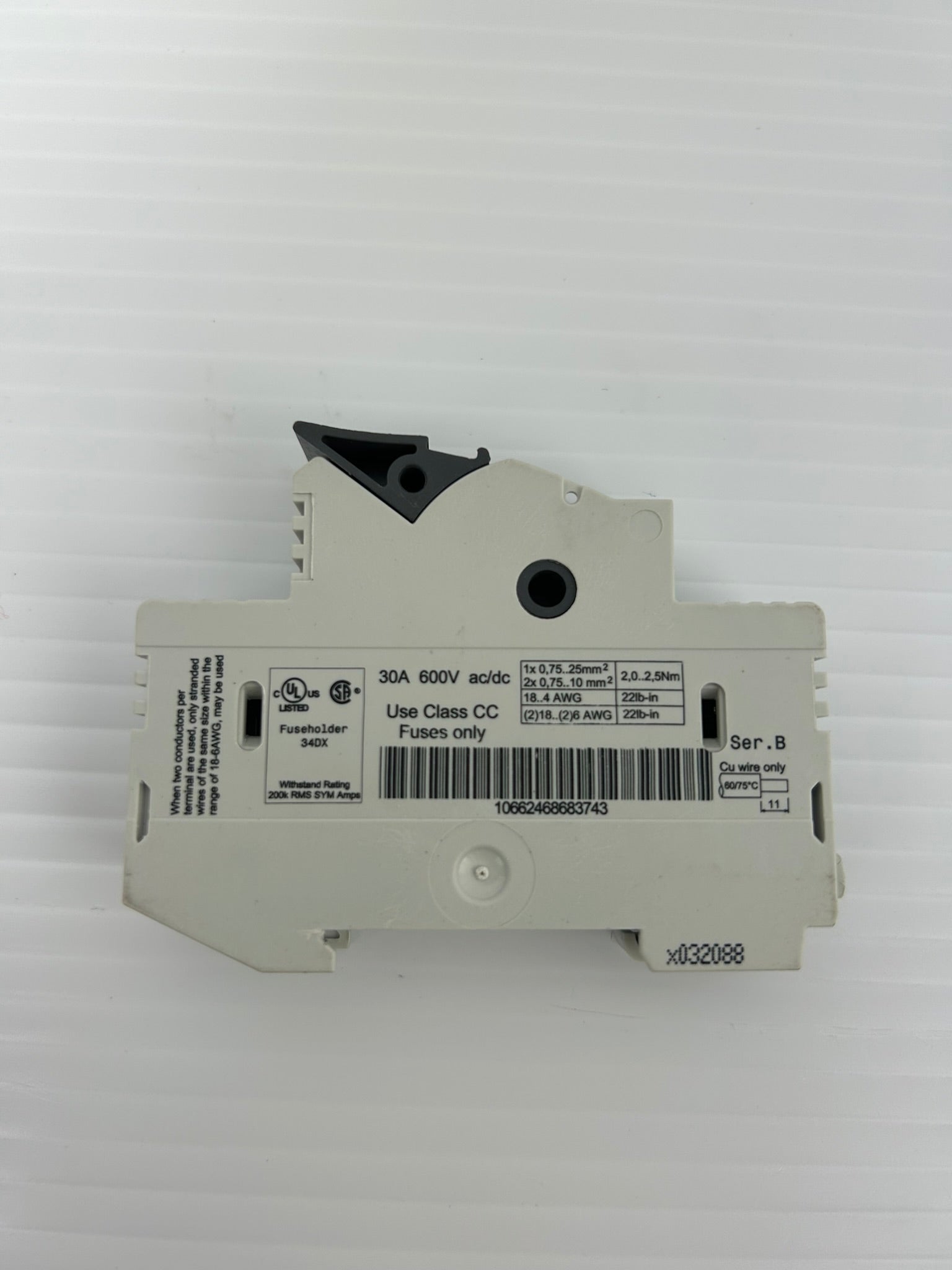 Allen-Bradley 1492-FB1C30 Fuse Holder Series B 600V 30A 1P - Lot of 3