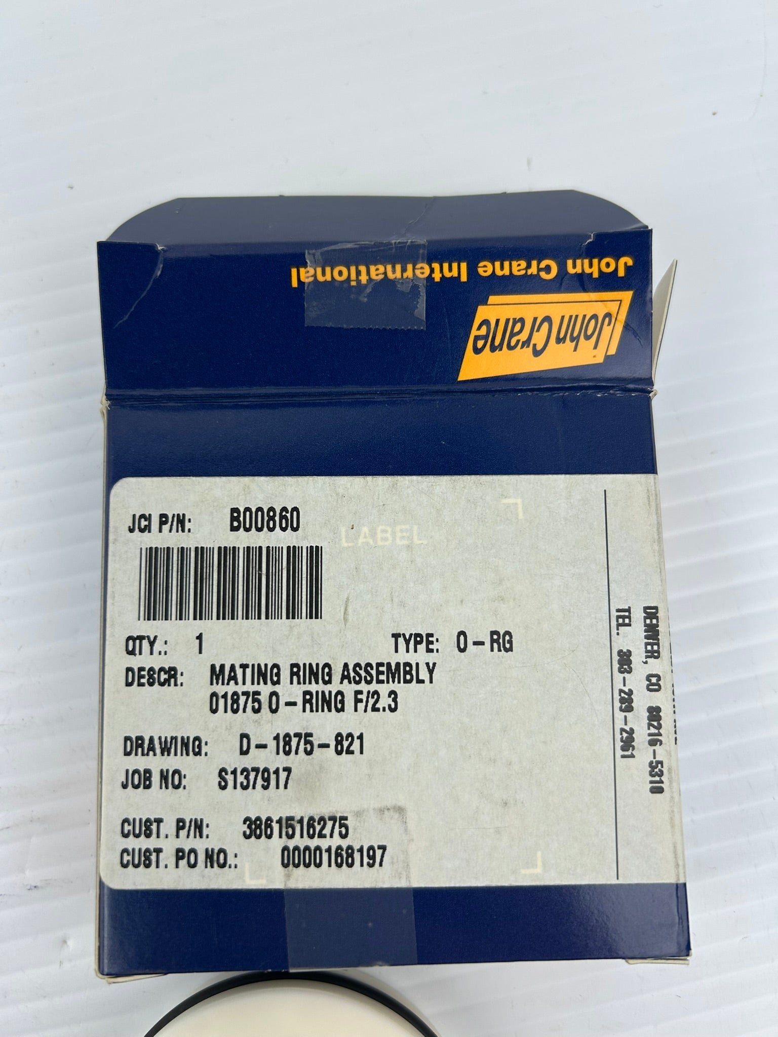 John Crane International B00860 Mating O-Ring Assembly
