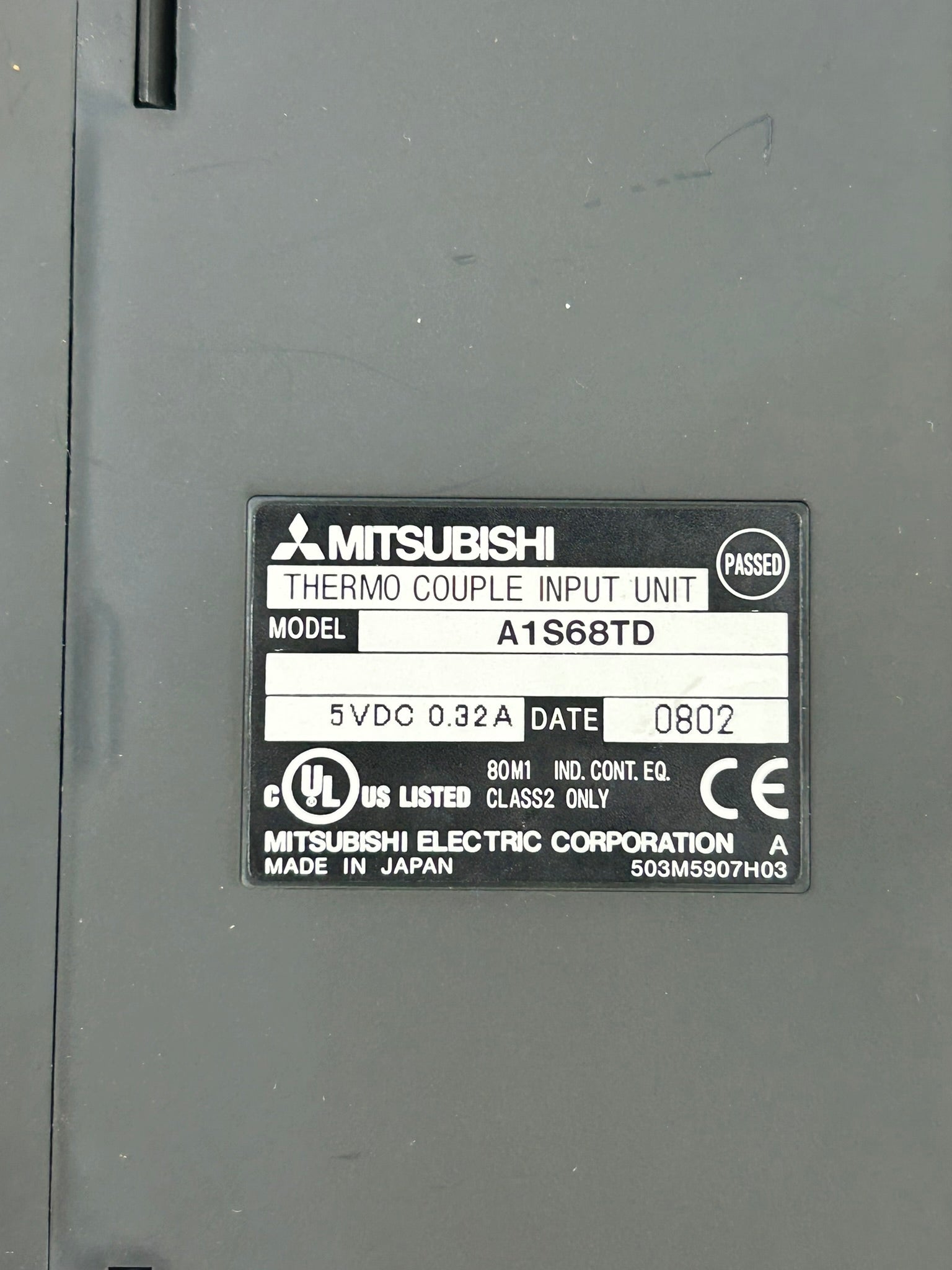 Mitsubishi A1S68TD Thermo Couple Input Unit PLC Module 5VDC 0.32A