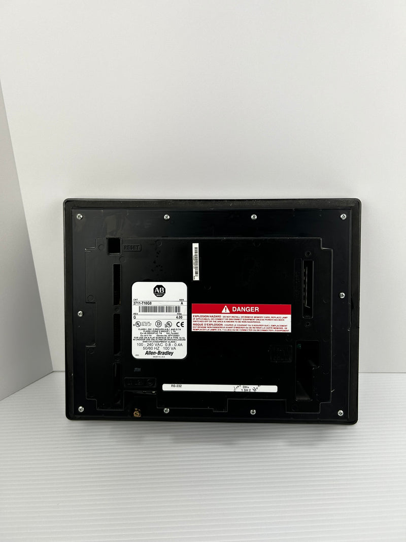 Allen-Bradley 2711-T10G8 PanelView 1000 Touch Screen Module Ser A Rev G FRN 4.00