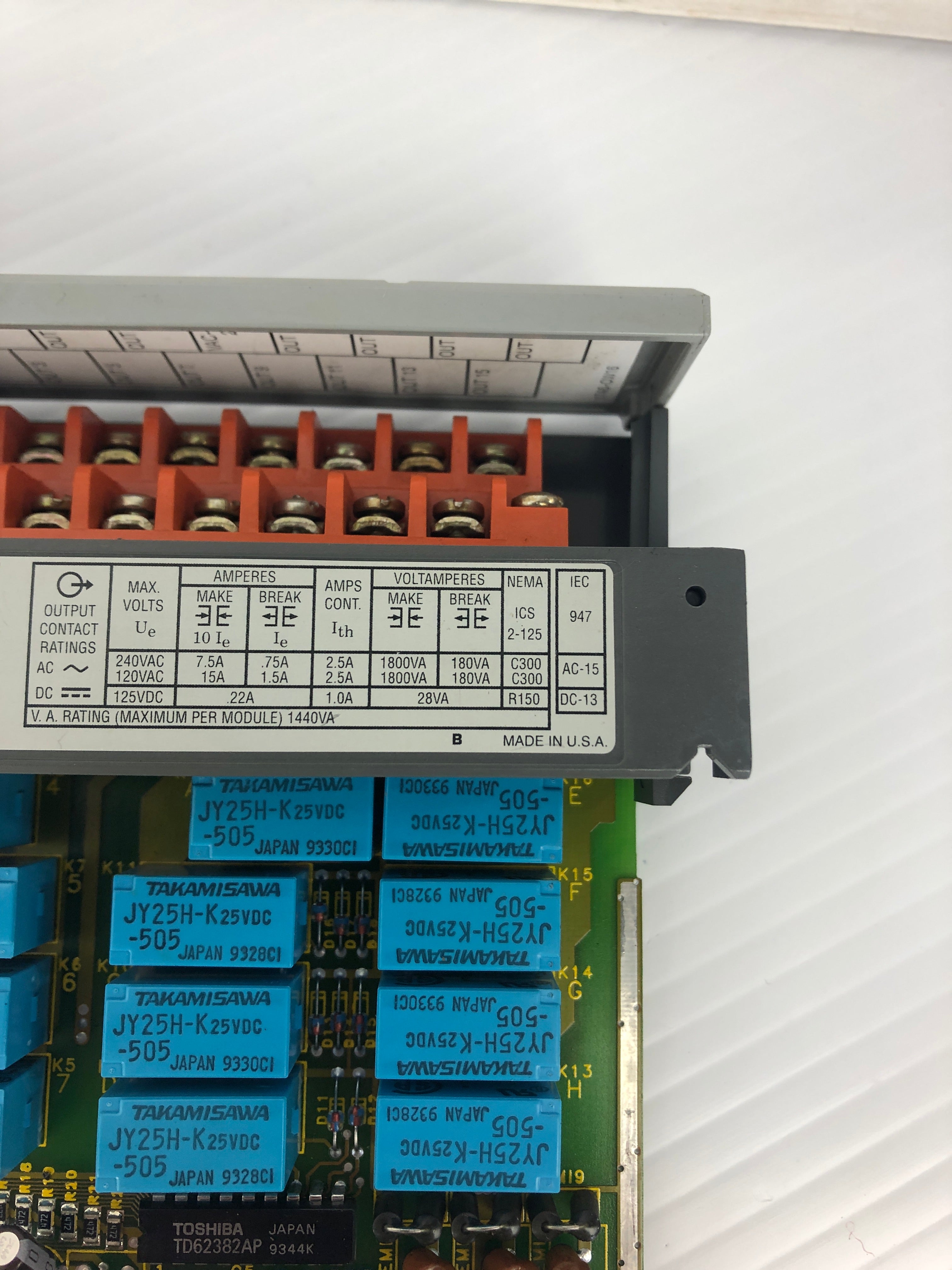 Allen-Bradley 1746-OW16 Output Module Relay SLC 500 Ser. C FAC. 1P 10-250VAC 15A