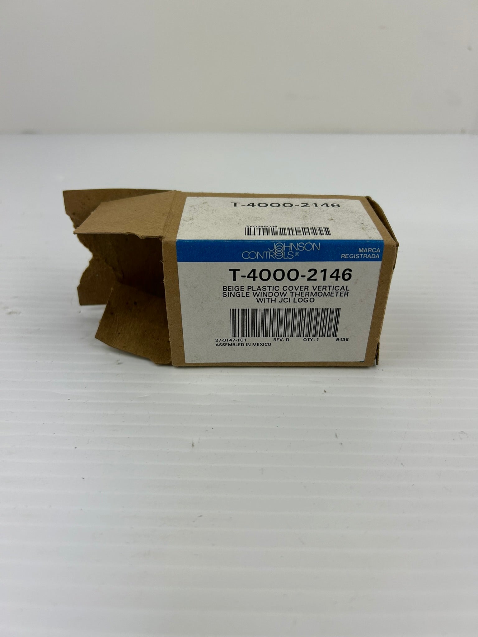 Johnson Controls T-4000-2146 Thermostat Cover Beige Plastic Vertical