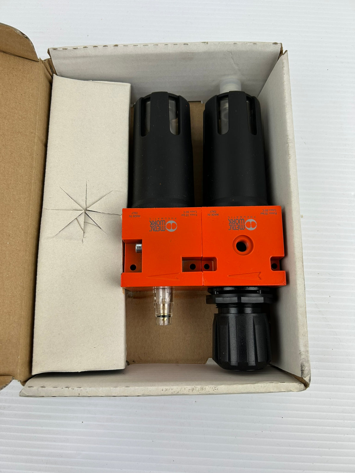 Metal Work 1426054 Pneumatic Filter Regulator Lubricator FR+L 1/2 20 RMSA 012 N