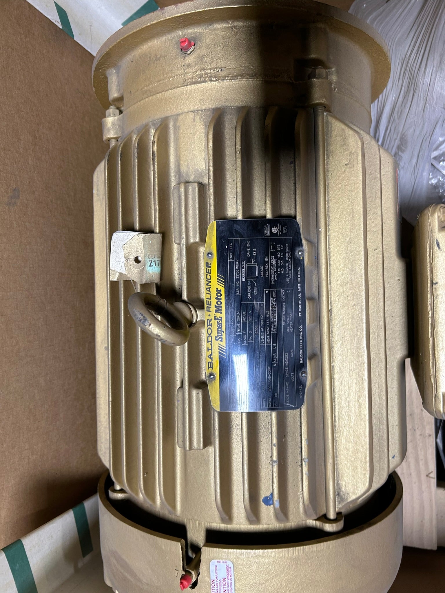 Baldor Reliance EJMM4107T Motor 25 HP 3PH 3525 RPM