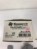 Konnect-IT KN-ECDGRY Terminal Block End Covers - Lot of 29