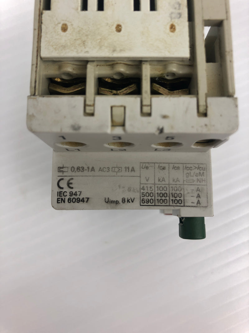 Allen-Bradley 140-MN-0100 Motor Starter Ser. C 600V 2.5A 3PH 8kV