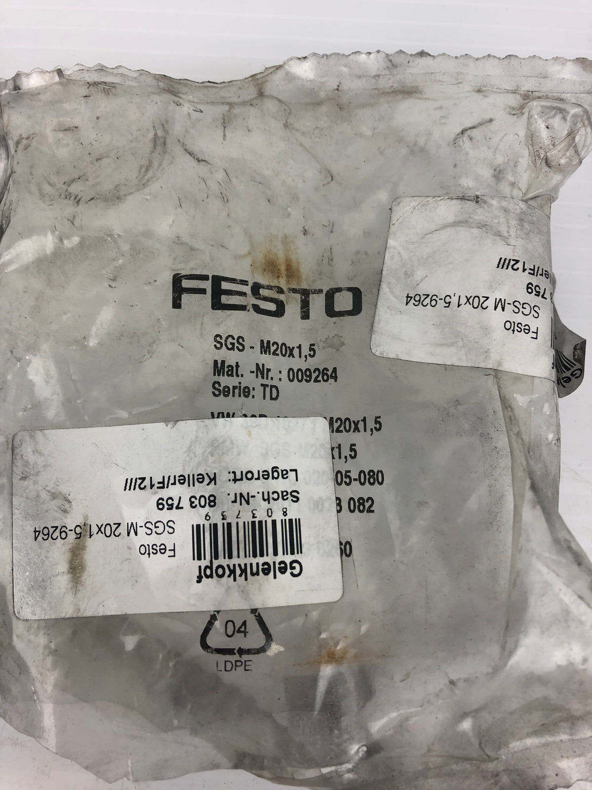 Festo 009264 Rod End Joint Bearing M20X1,5