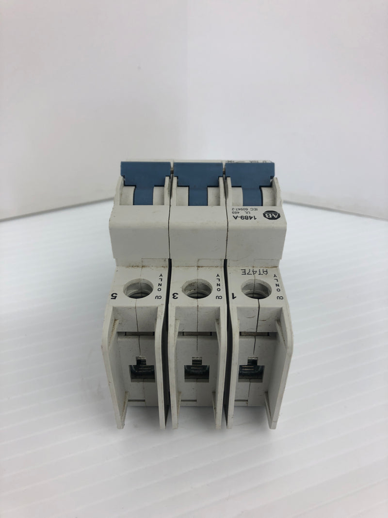 Allen-Bradley 1489-A3D100 Circuit Breaker Ser. A 415V 10A 3P 50/60Hz