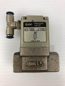 SMC VNC211A Process Valve with 15 mm Port and Metal Tee Fitting