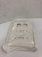 Leviton 80521-W White Two Toggle / One Duplex Combo Wall Plate - Lot of 3