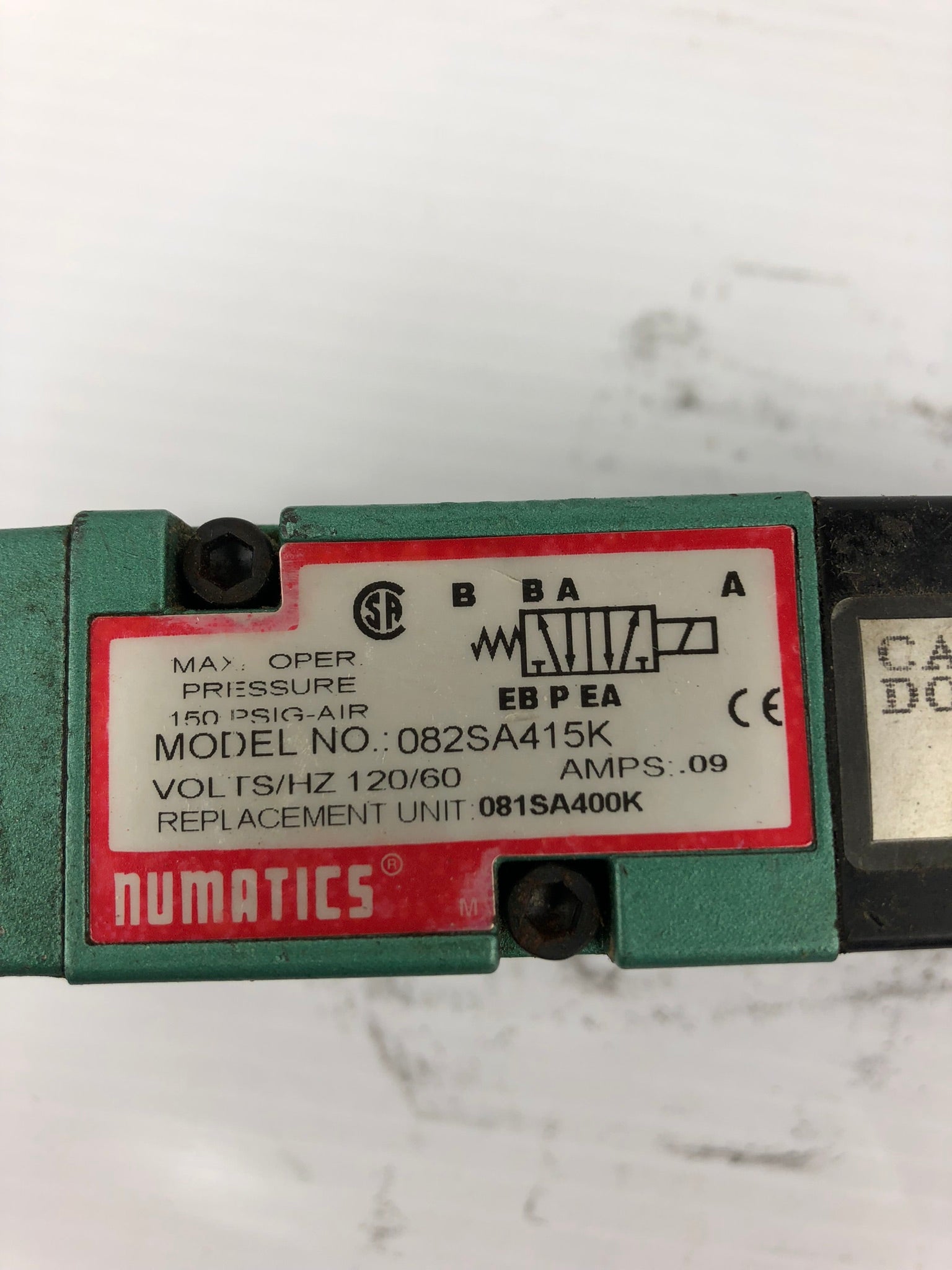 Numatics 082SA415K Solenoid Valve