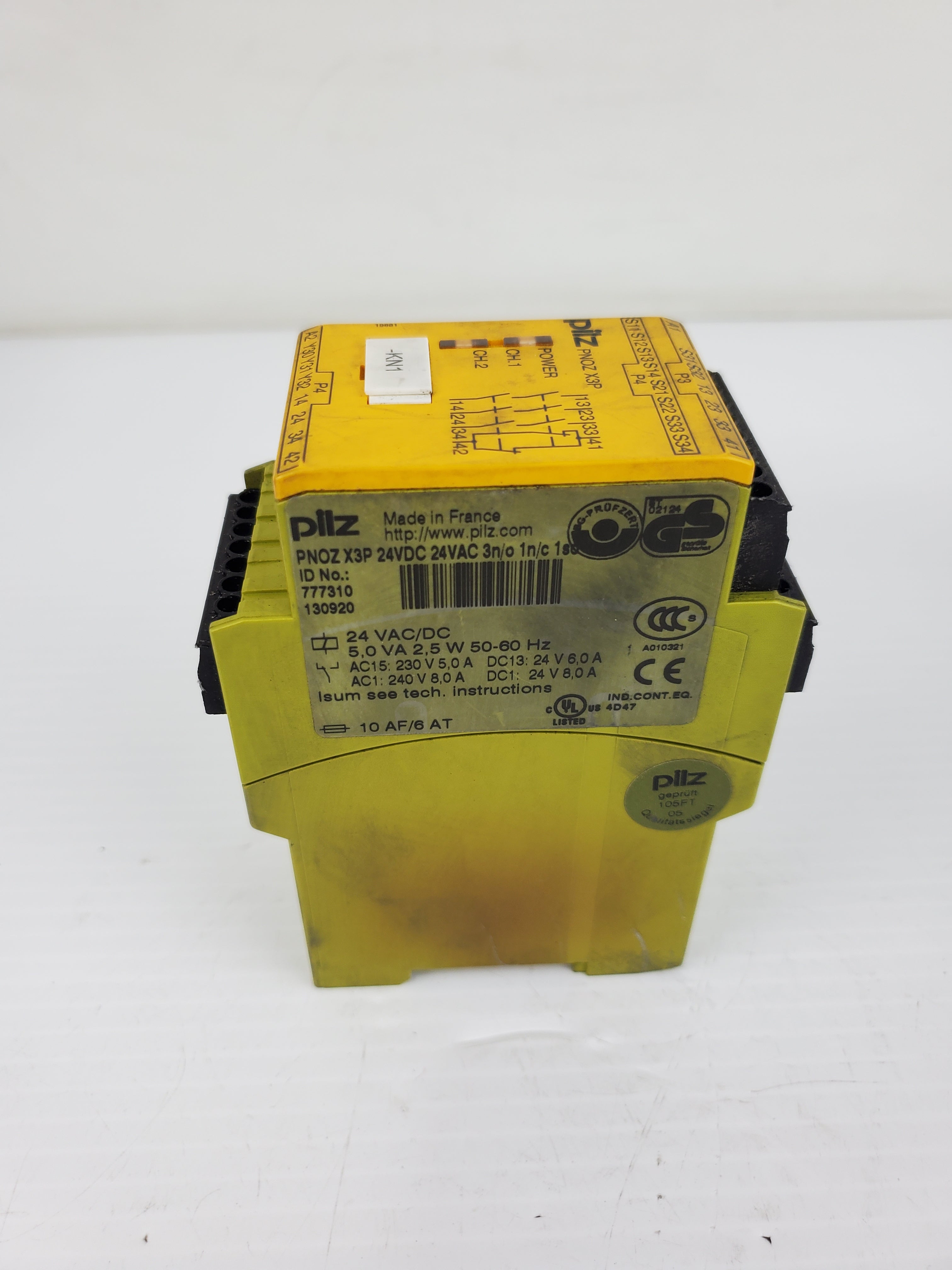 Pilz PNOZ X3P Safety Relay 24V 3n/o 1n/c 1so