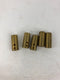 1-3/4" Brass Panel Mount Female Stage Pin Plug Contact Connector - Lot of 5