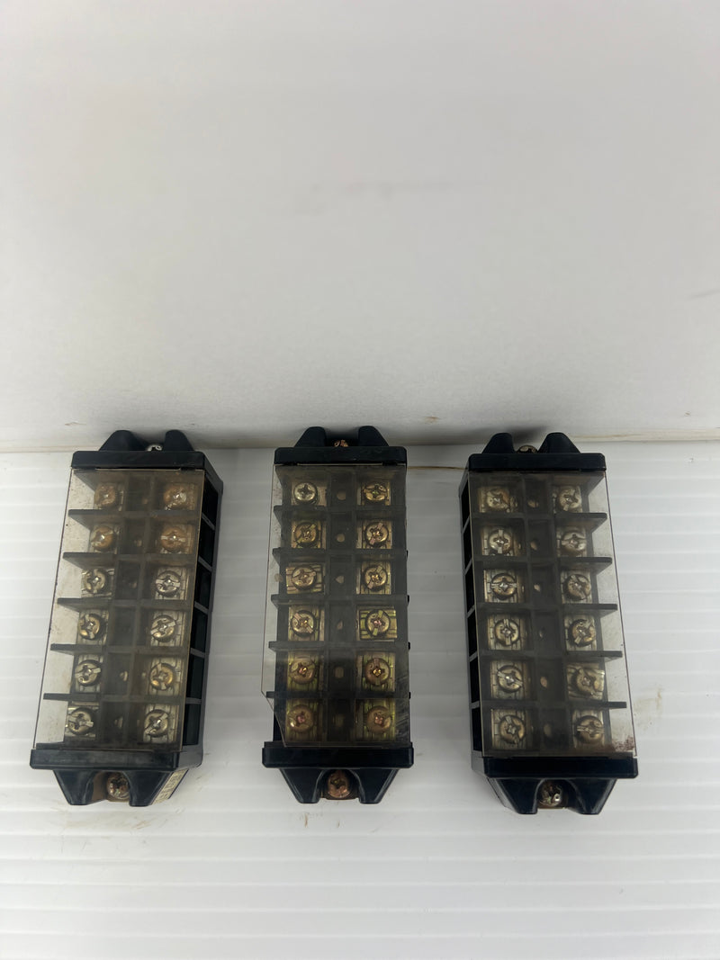 Yoshida Electric JTP30 Terminal Block 600V 30A 6P - Lot of 3