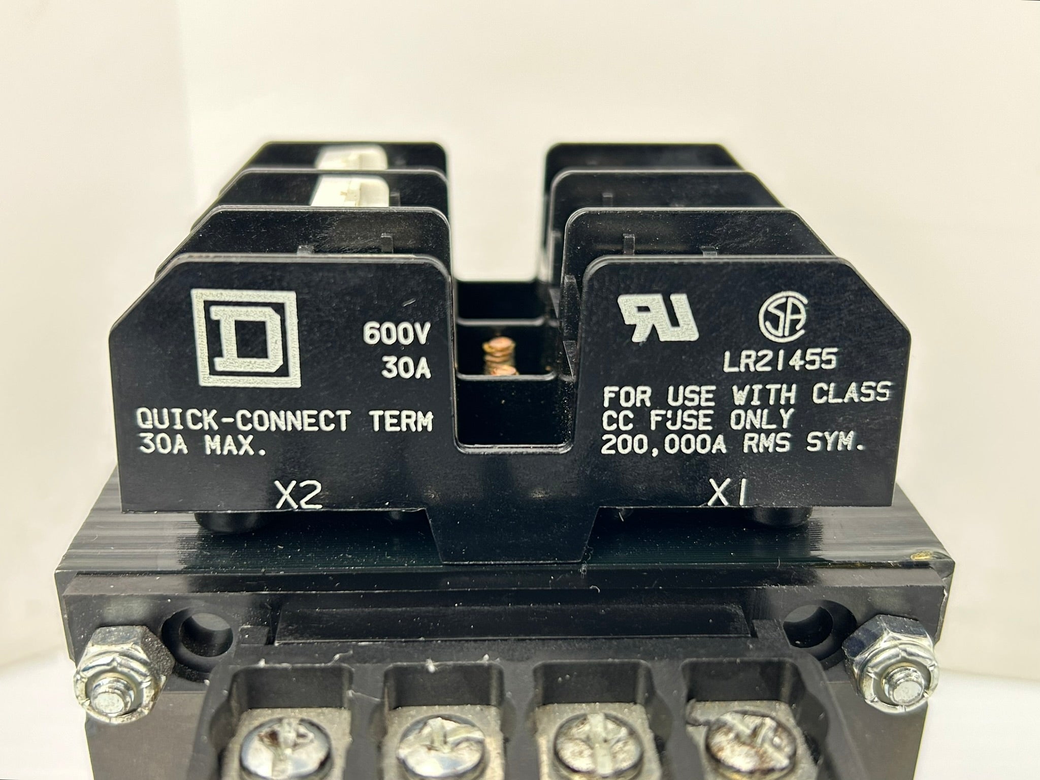 Square D 9070TF250D1 Transformer 0.25kVA with LR21455 Fuse Holder 600V 30A