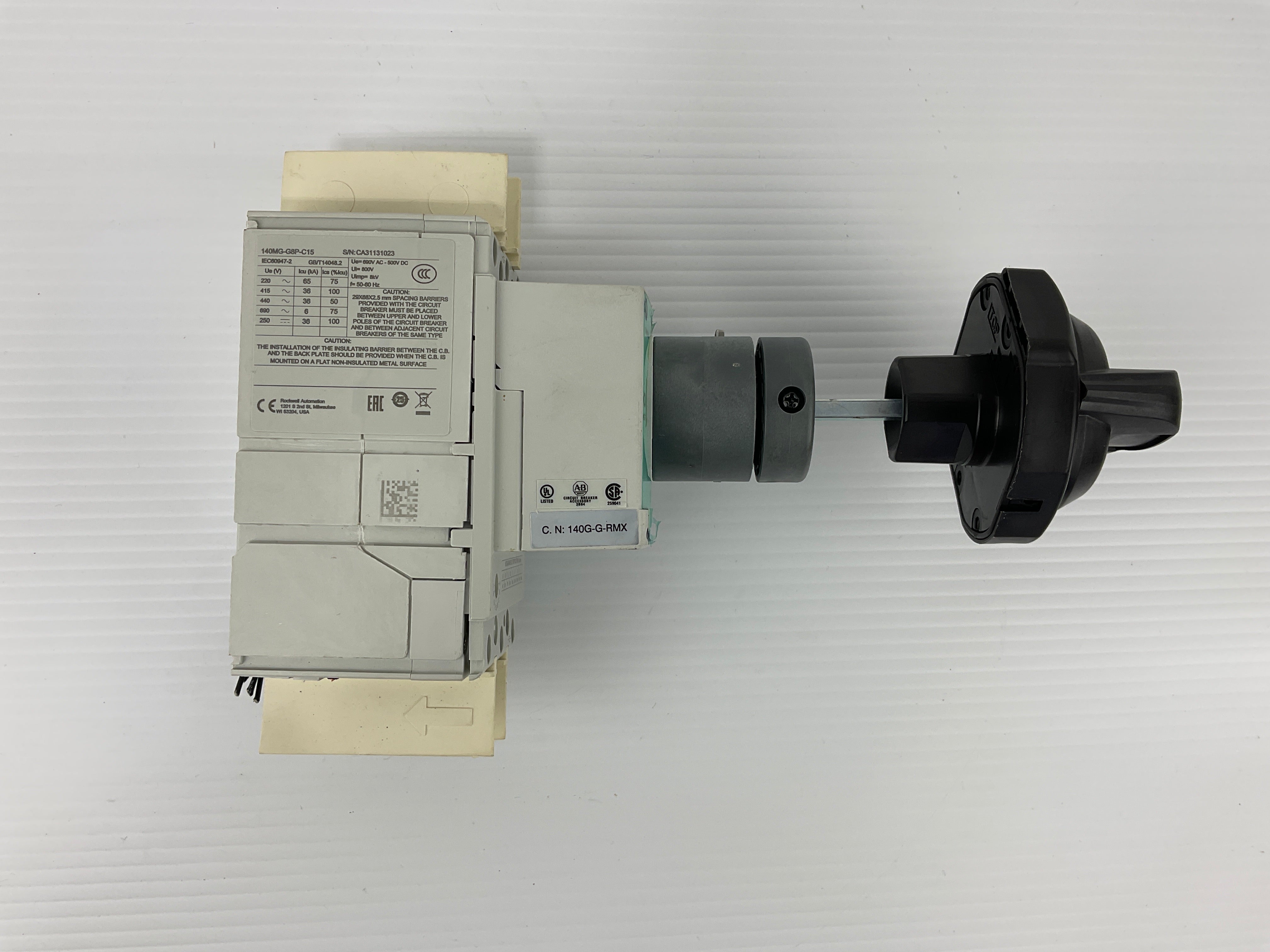 Allen Bradley 140G-G-RMX Circuit Breaker 140MG-G8P-C15