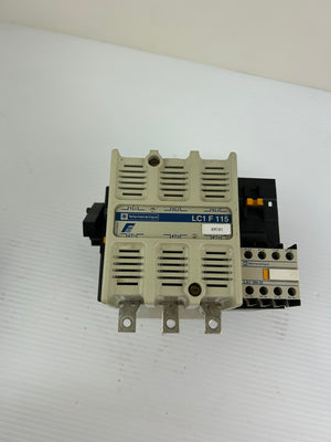 Telemecanique LC1F115 3 Pole 115A Contactor 600V 110V Coil LX1FF1106 LA1DN22