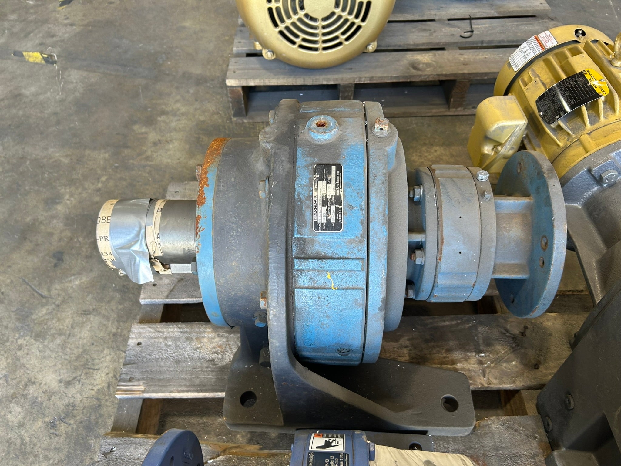 Shimpo Circulute CF3-493C180BH Speed Reducer 493:1 Ratio 3.03 HP 1750 RPM