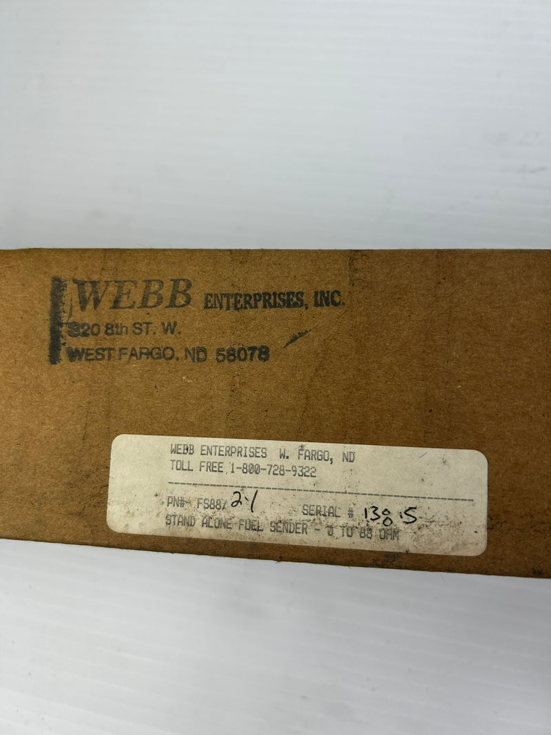 Webb Enterprises FS88 Fuel Tank Level Sensor FS88/24 21-3/4" Long