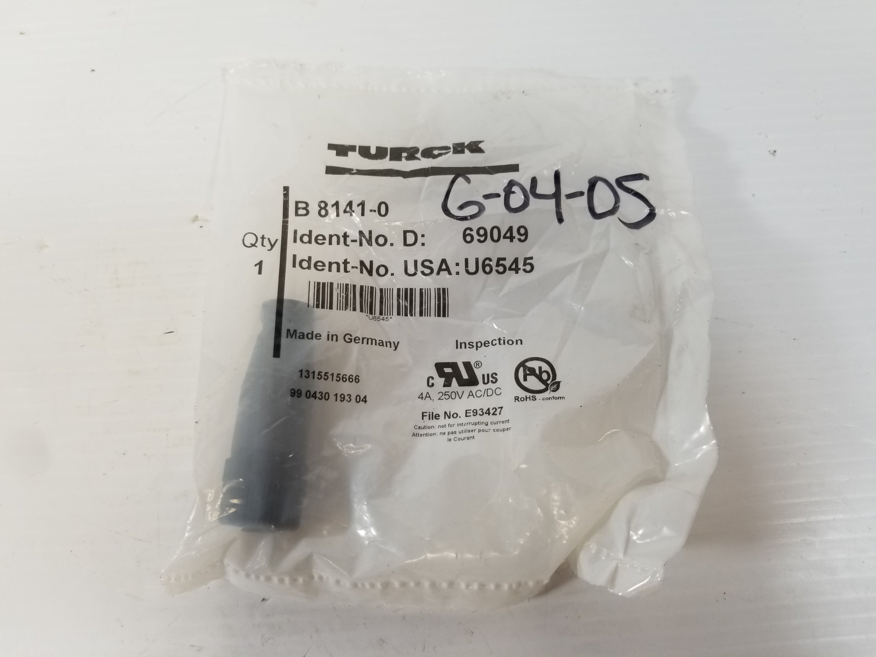 Turck B 8141-0 Connector