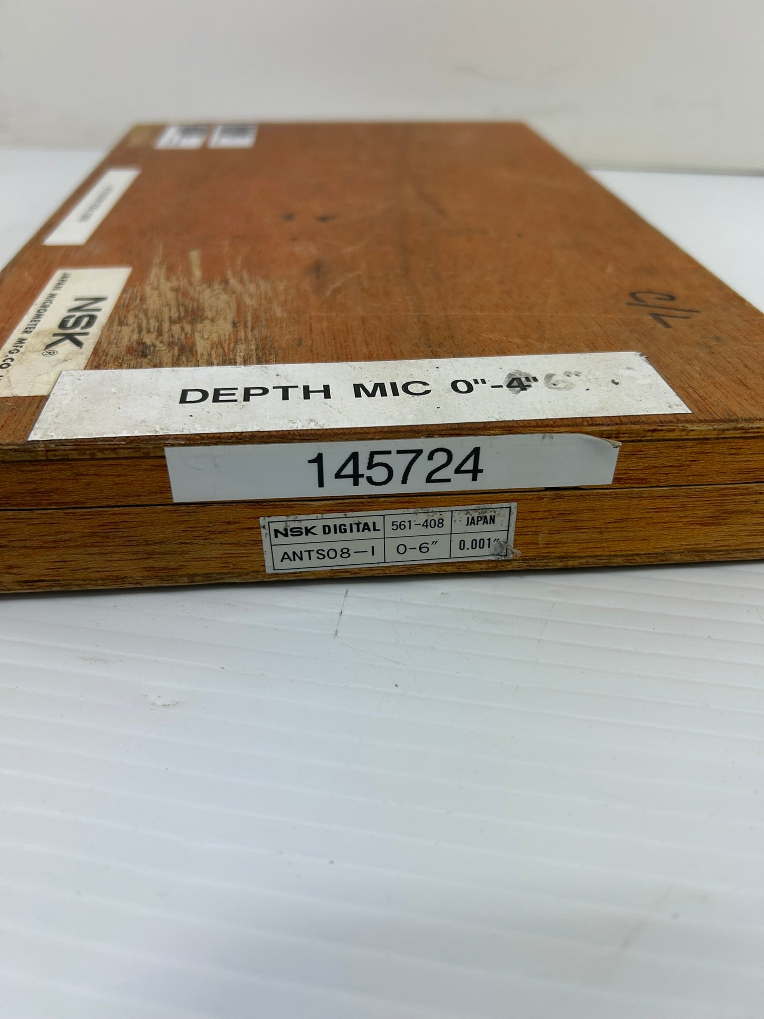 NSK ANTS08-I Micrometer Depth Mic 0" - 6" .001"