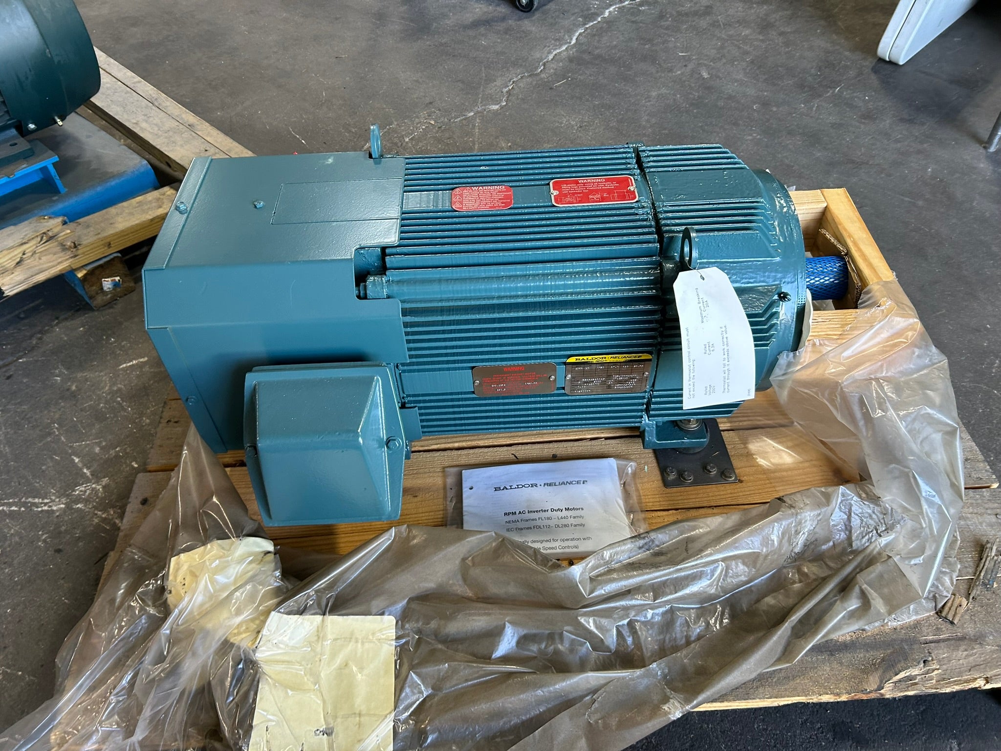 ABB Baldor Reliance 60HP Inverter Duty AC Motor F25-A000-0274 TEFC 460V 3PH