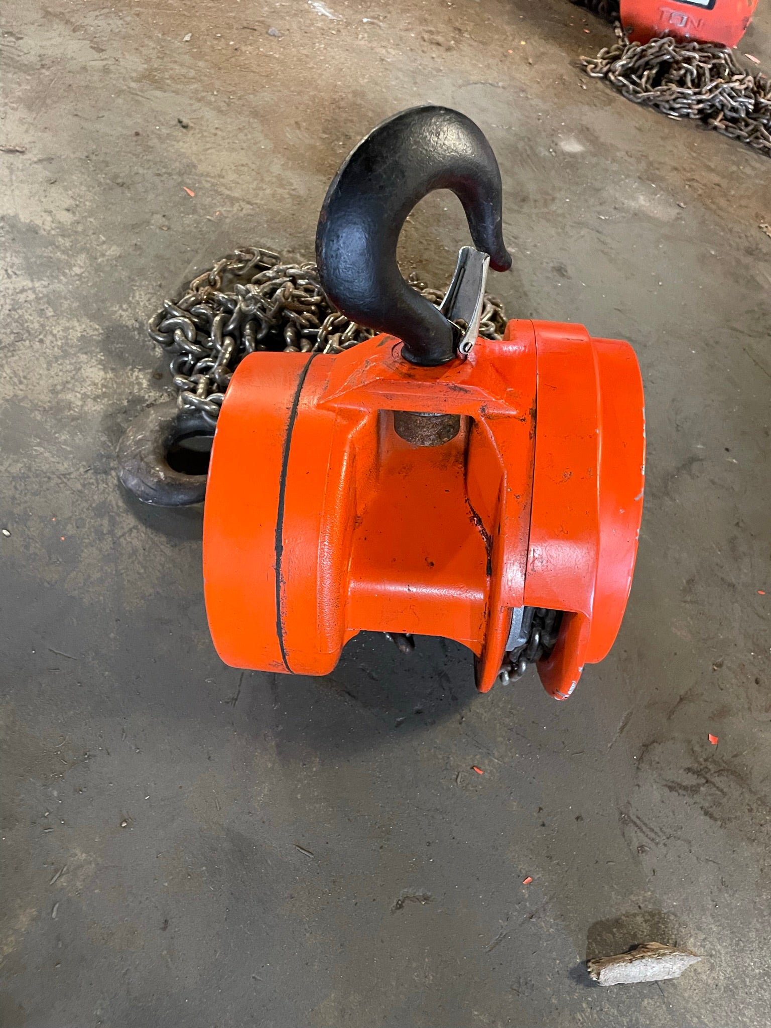 CM Cyclone S5863TB 2 Ton Manual Chain Fall Hoist with Load Limiter