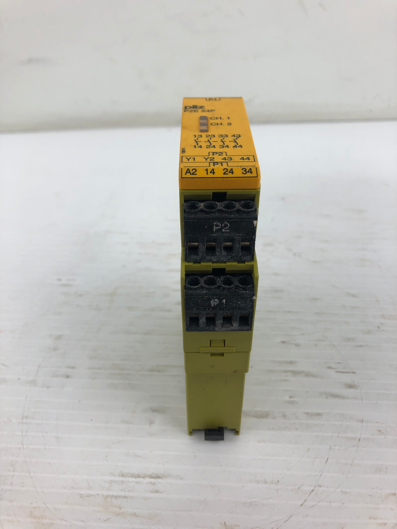 Pilz PZE X4P Safety Relay 24VDC 4n/o