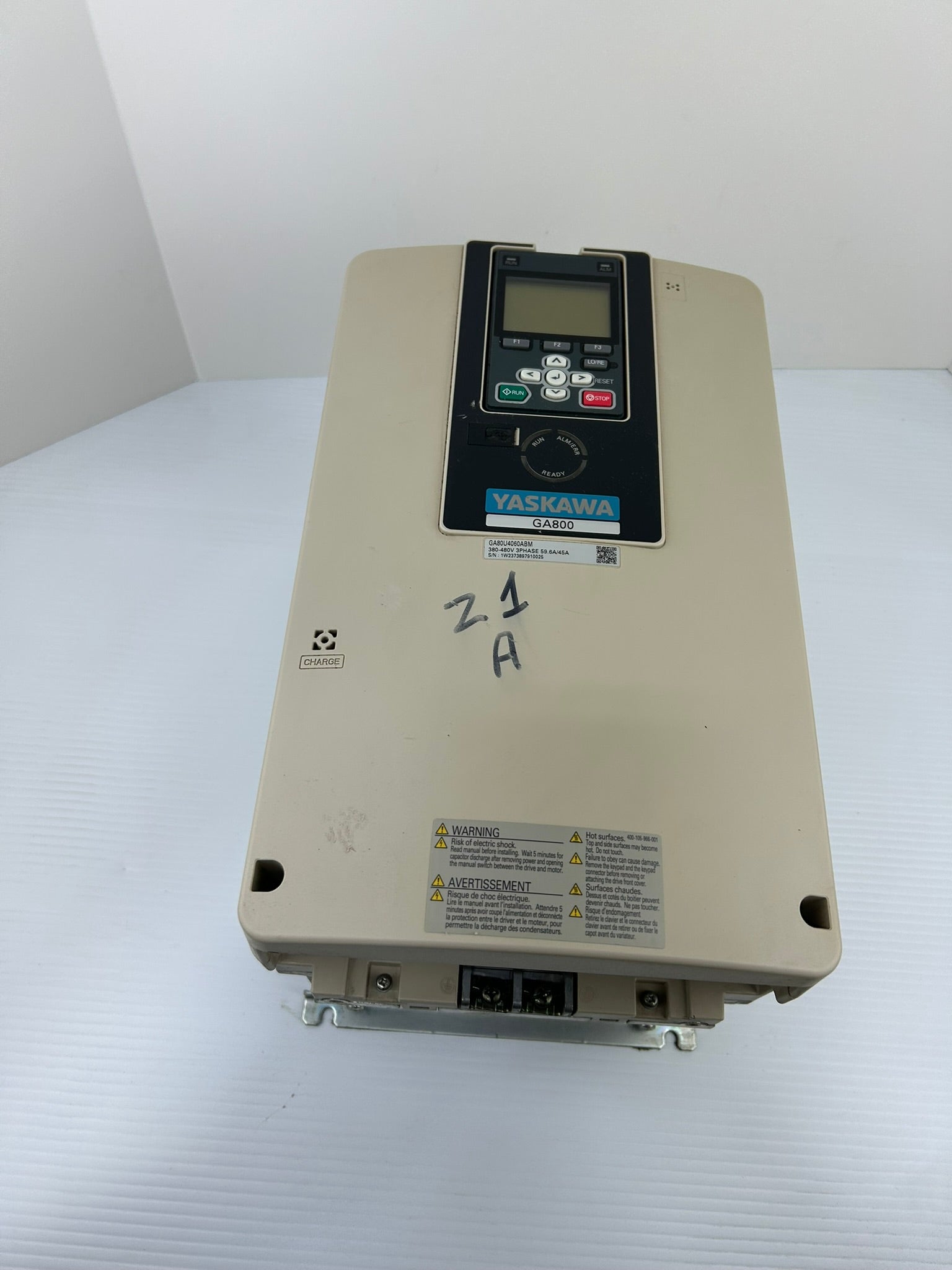 Yaskawa Electric CIPR-GA80U4060ABMA-AAAANA Industrial AC Drive Rev C