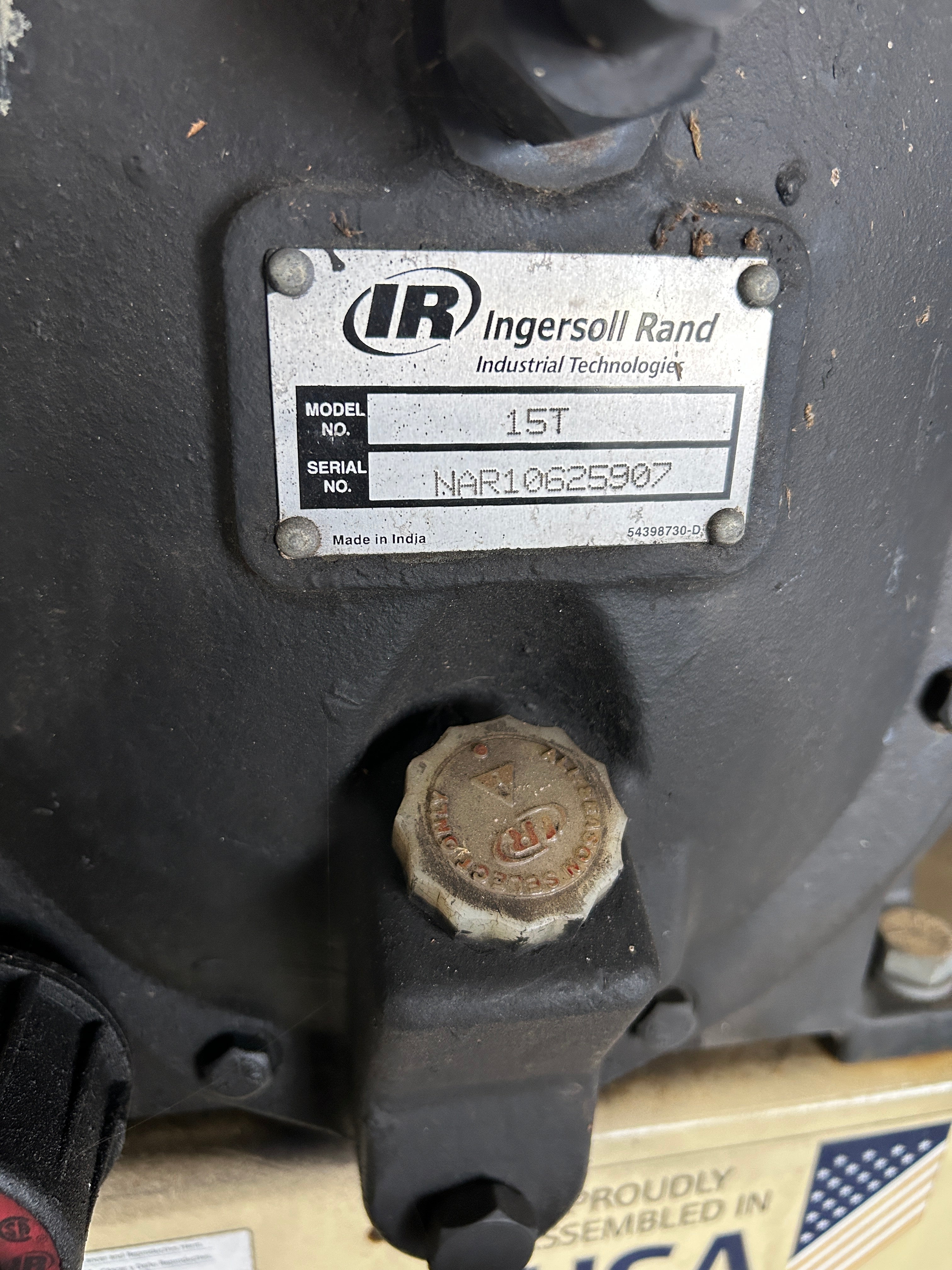 Ingersoll Rand 15T Air Compressor 15TE20 CBV699048 15-20HP 3PH 460V 175PSIG