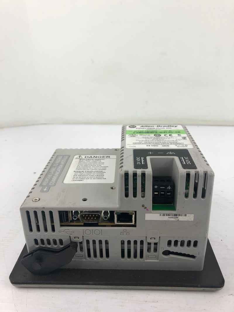 Allen Bradley 2711P-T6C20D PanelView Plus 600 Terminal Ser. D ~5.5" 24VDC 25W