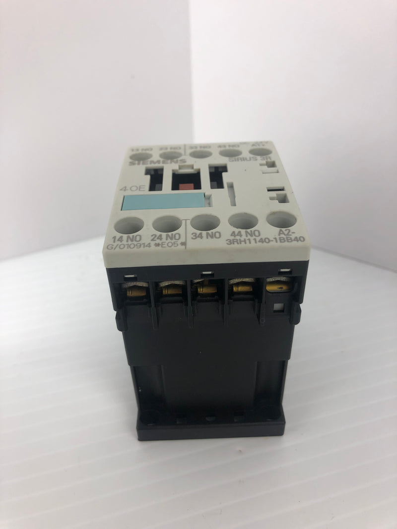 Siemens 3RH1140-1AK60 Contactor 40E 24V 15A