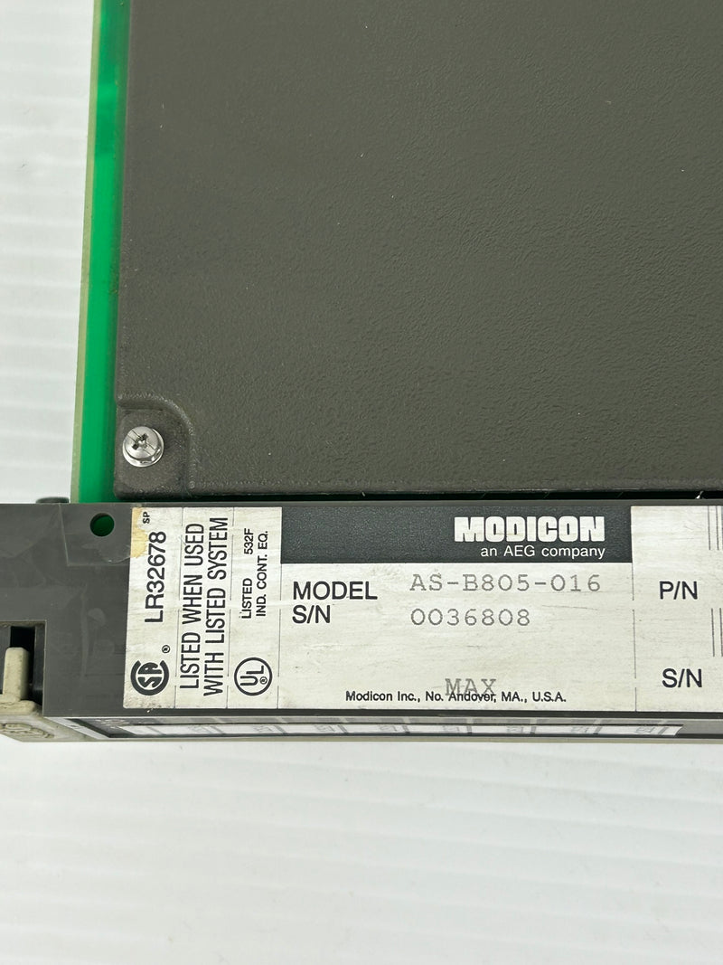 Gould AS-B805-016 16PT Modicon Input PLC Module 115VAC