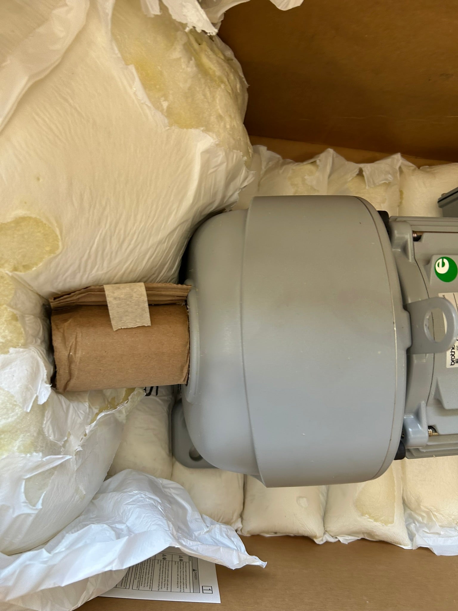 Brother G3L40N10-MB22TAVEN 3HP 3PH Gearmotor 10:1 Ratio 460V 1770 RPM 4P IE3