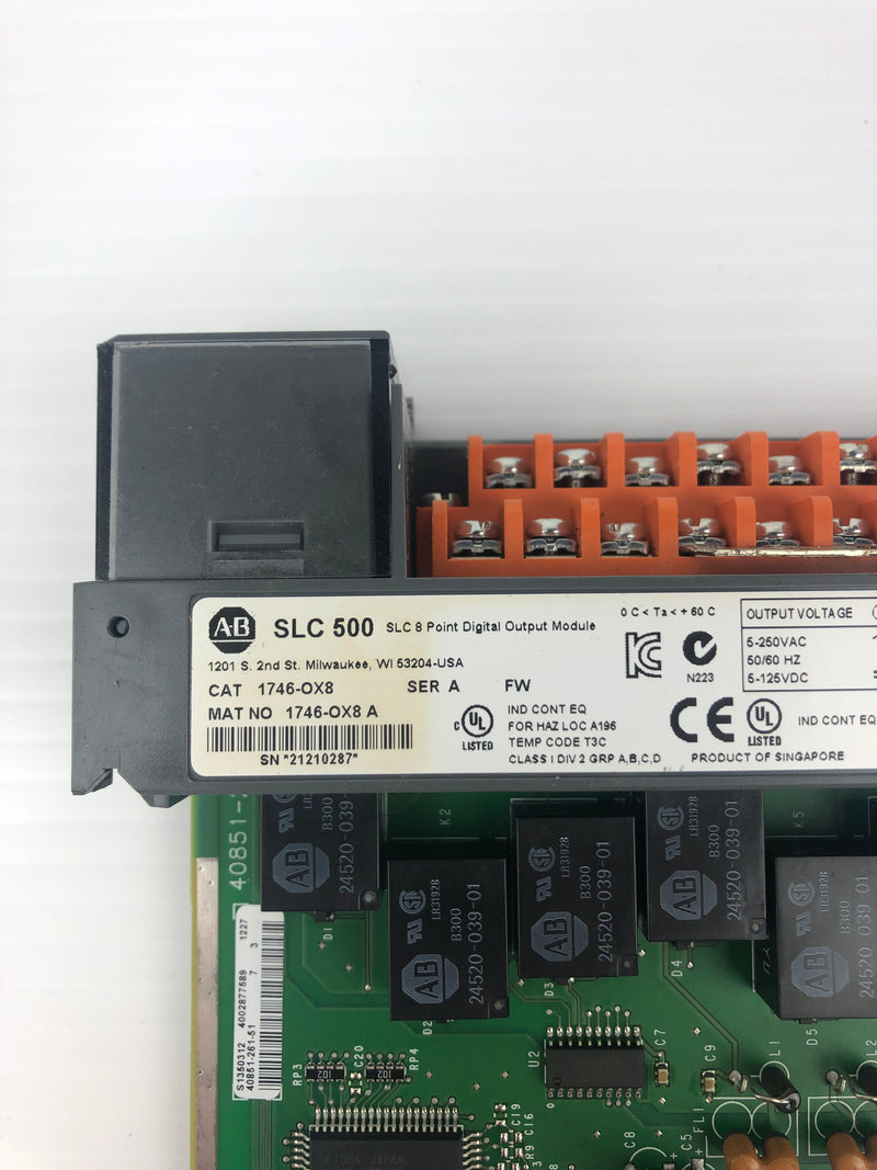 Allen-Bradley 1746-OX8 8-Point Digital Isolated Relay Output Module SLC 500