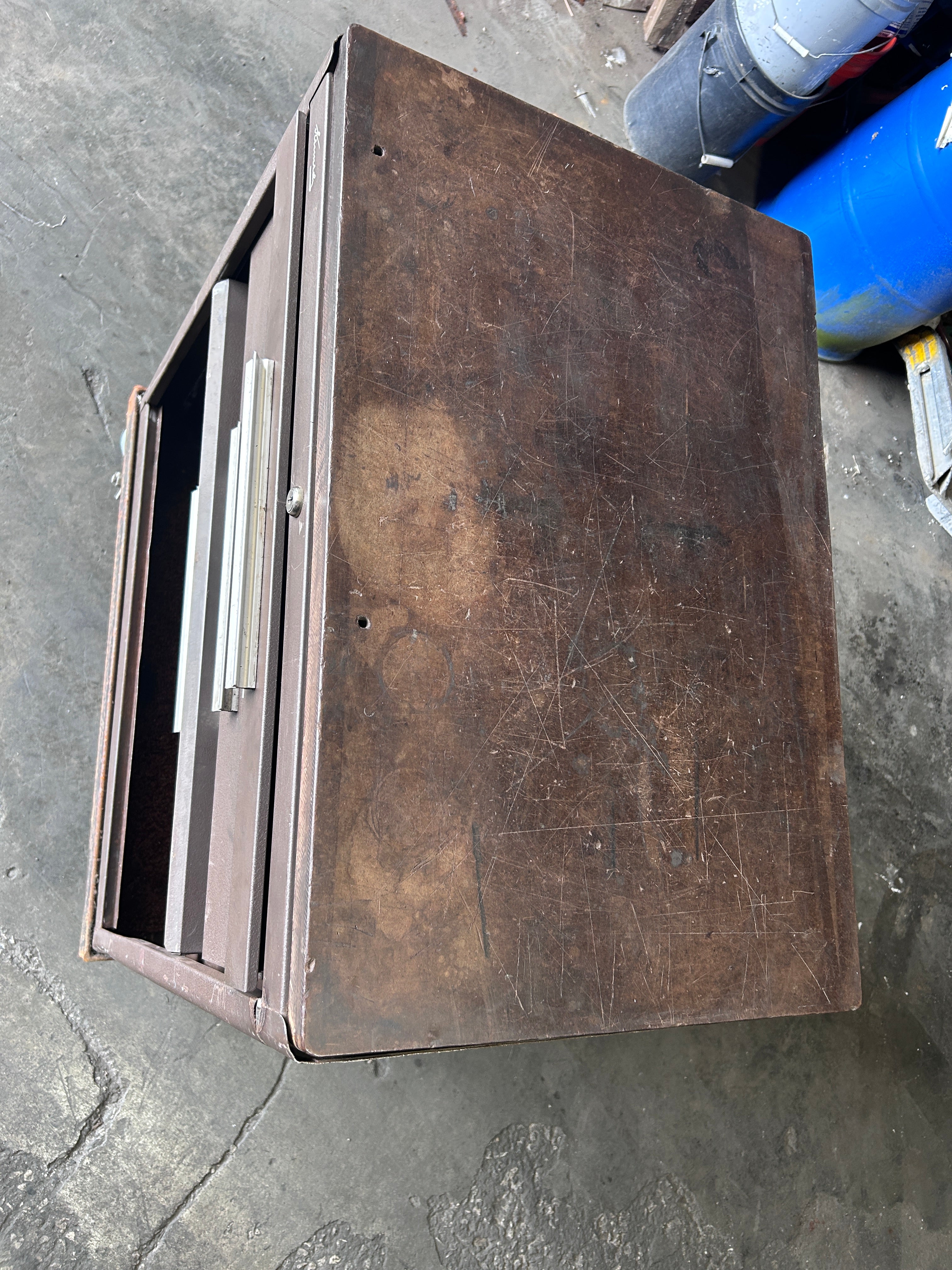 Kennedy Kits Style 294 Rolling Tool Cabinet Machinist Chest Brown Vintage USA
