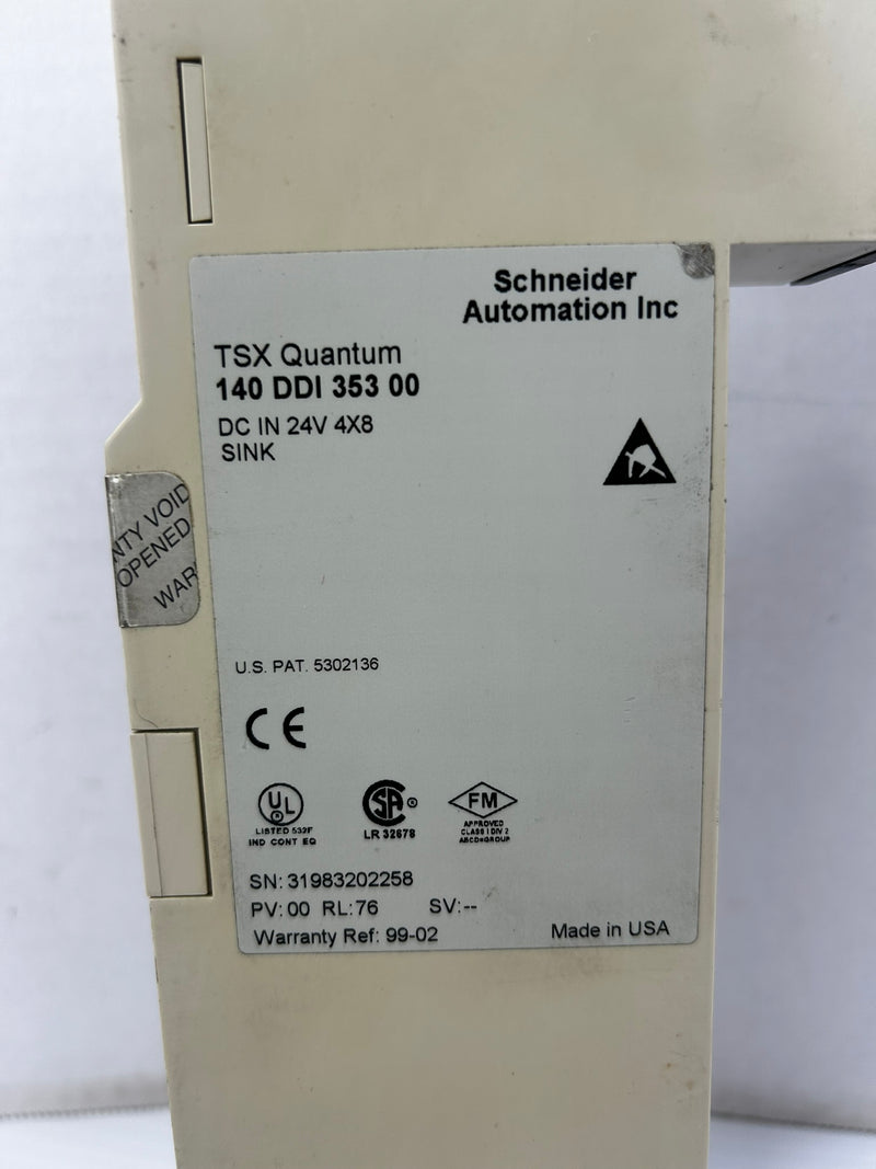 Schneider Automation 140DDI35300 TSX Quantum Input Module 24V