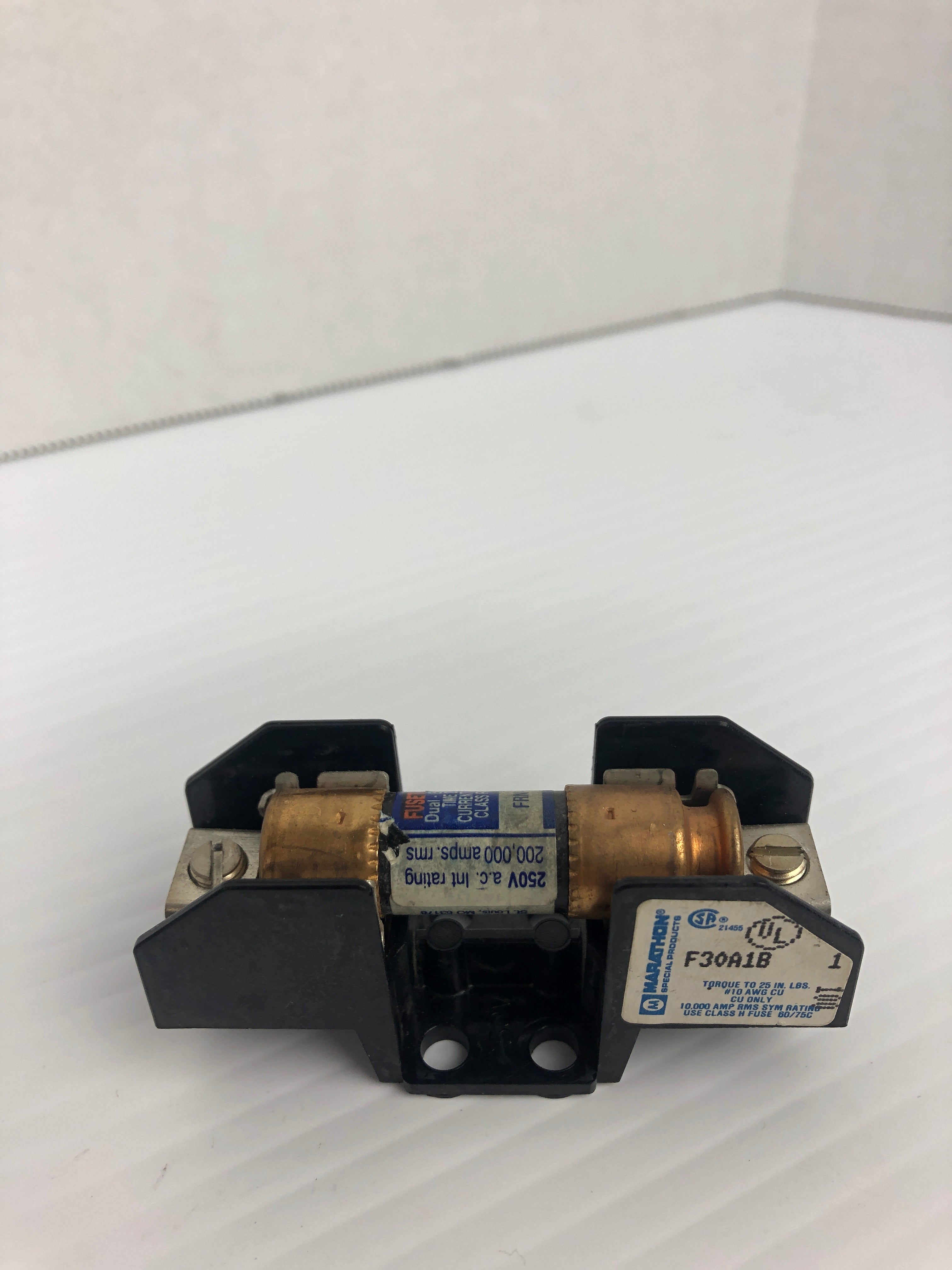Marathon F30A1B Fuse Holder with Fusetron FRN-R-1 Fuse 250V 1A
