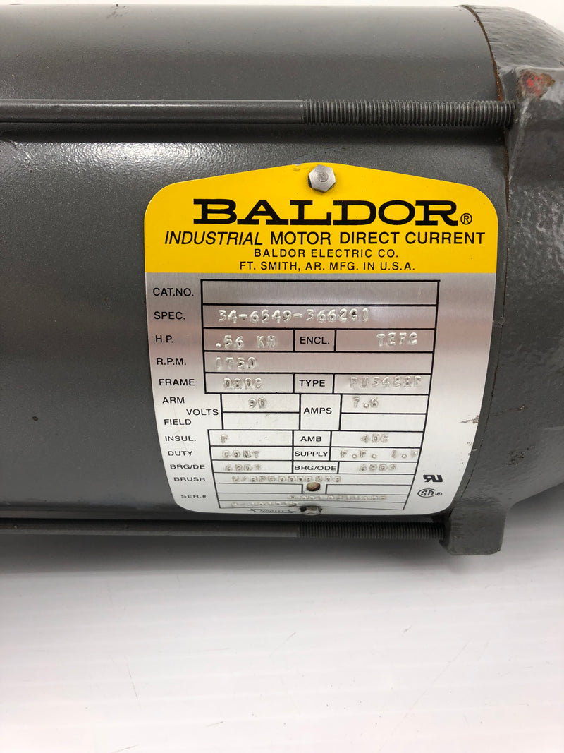 Baldor 34-6549-3662G1 Motor with F-921G-40-80C-J Gearbox