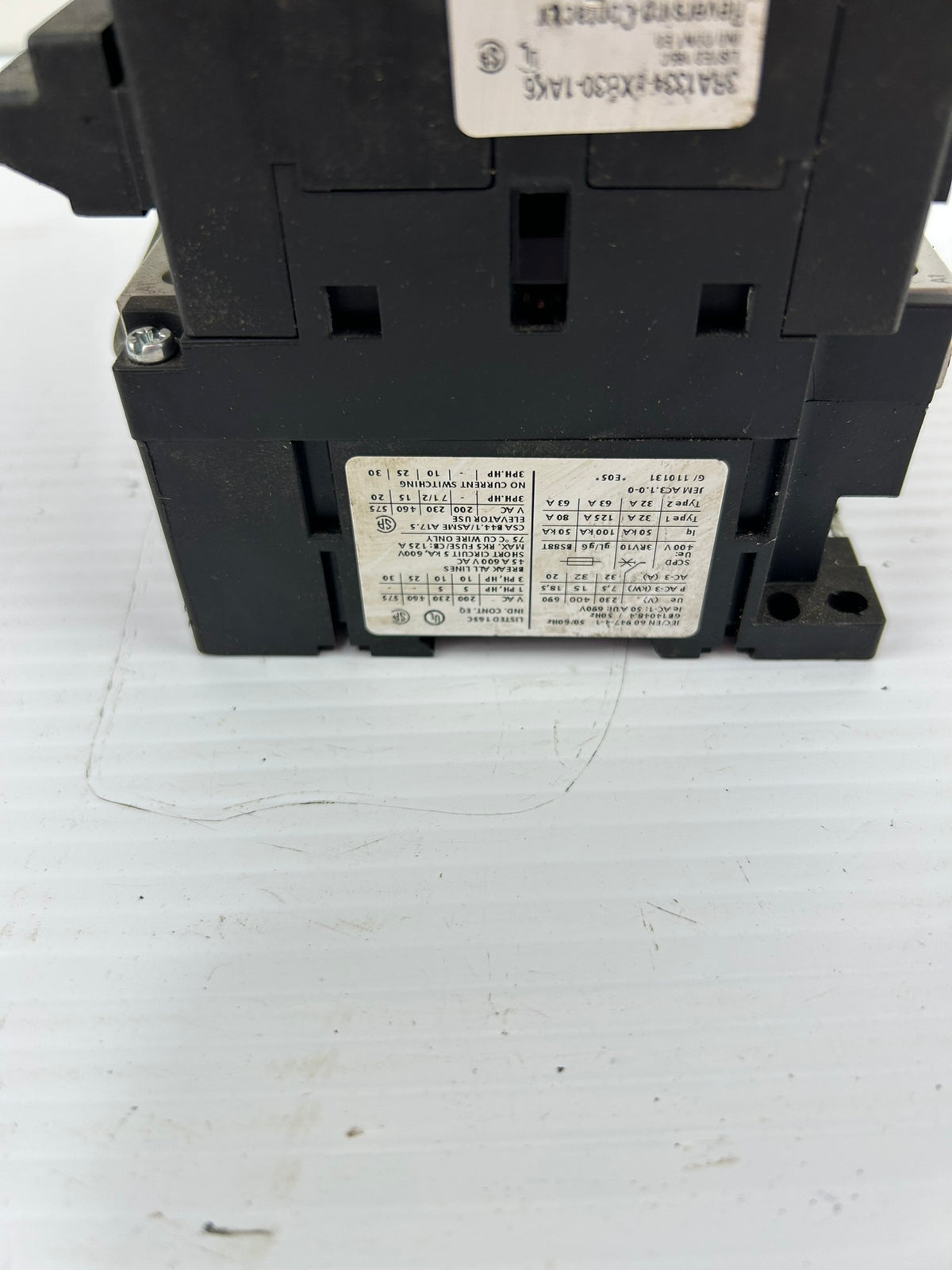 Siemens 3RA1334-8XB30-1AK6 SIRIUS Reversing Contactor 32A 3PH 3RT1034-1A