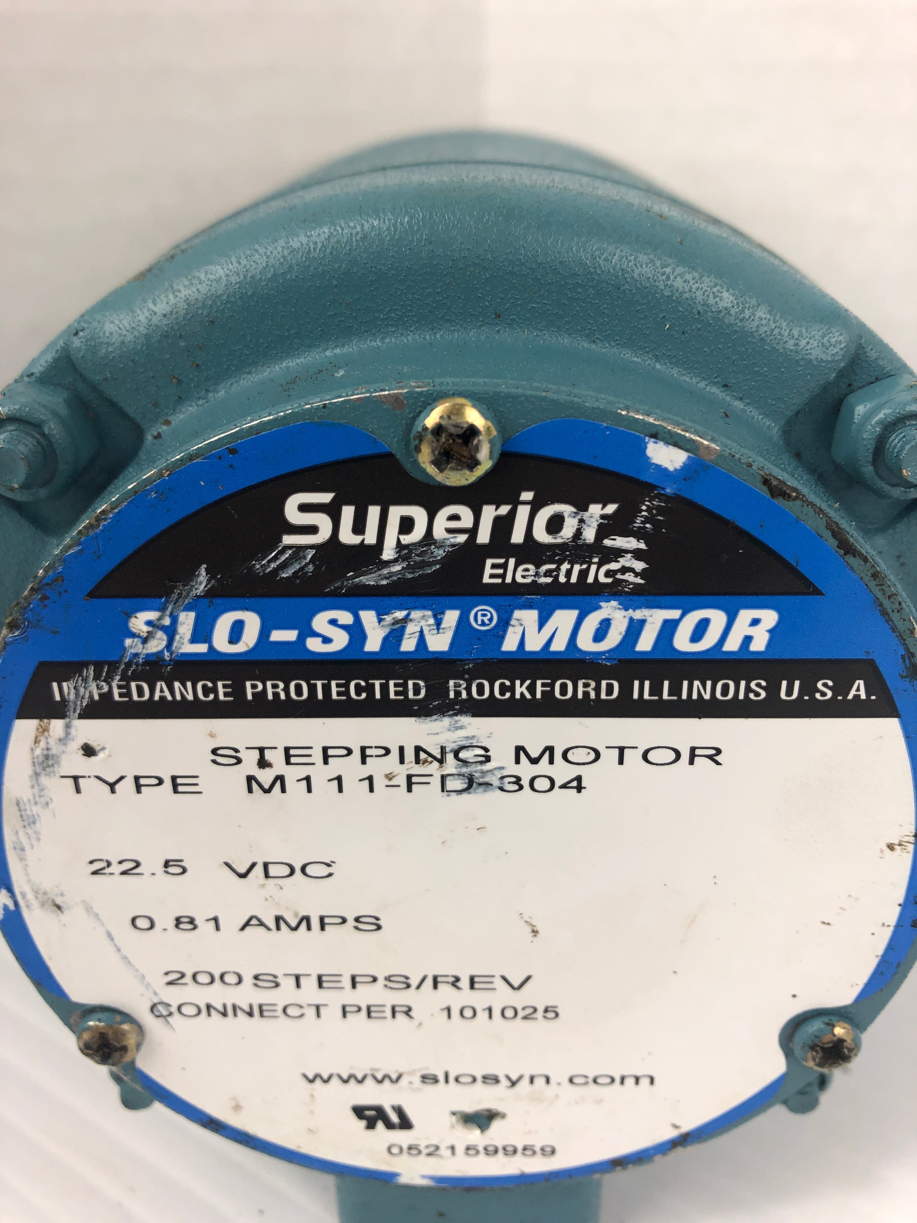 Superior Electric Slo-Syn M111-FD-304 Stepping Motor 22.5V 0.81A
