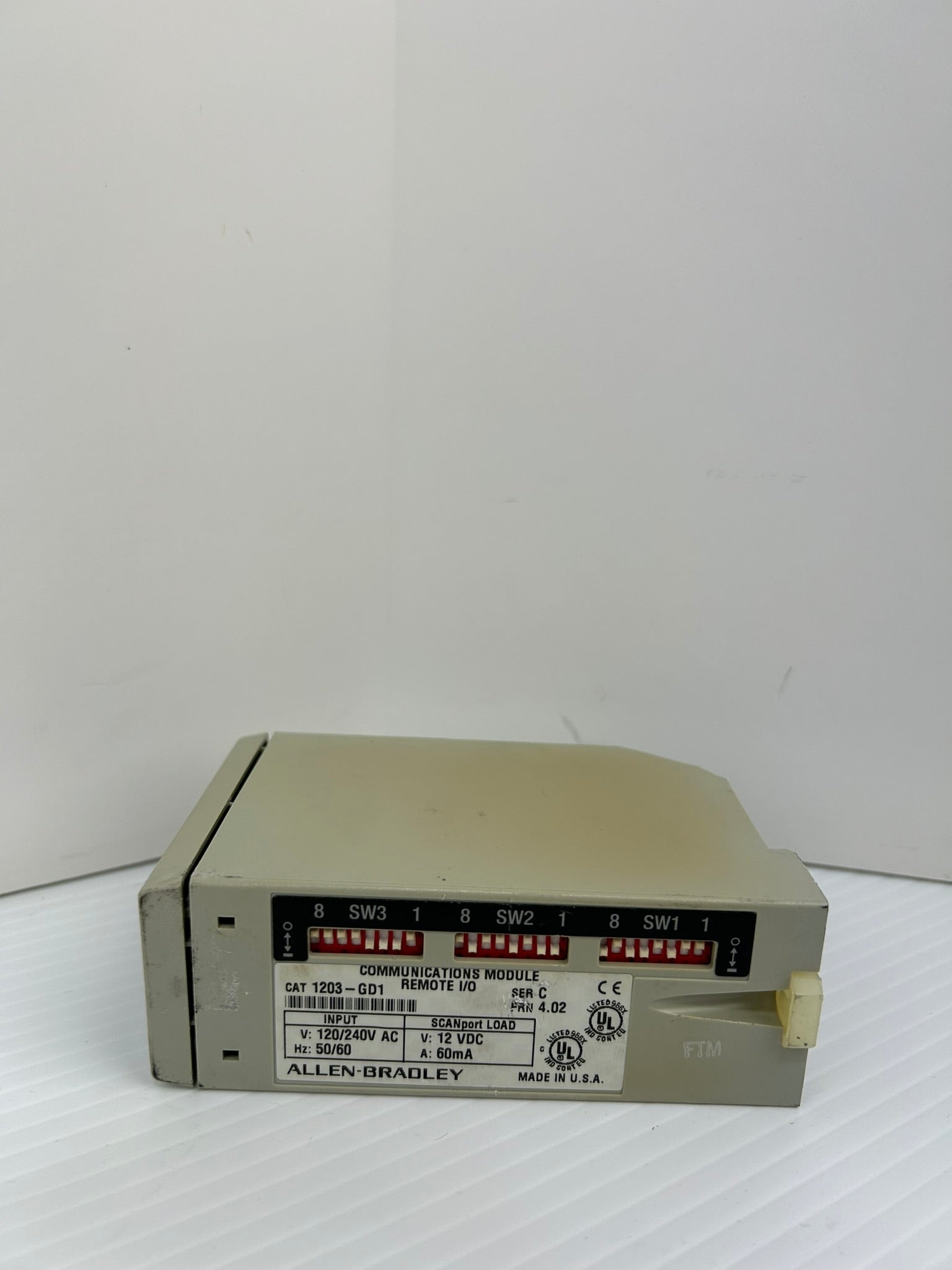 Allen-Bradley 1203-GD1 Remote I/O Communications Module Ser C 4.02FRN 120/240VAC
