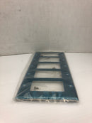 Leviton 000-84423-40 Blue Steel 5 Gang Wall Plate - Lot of 3