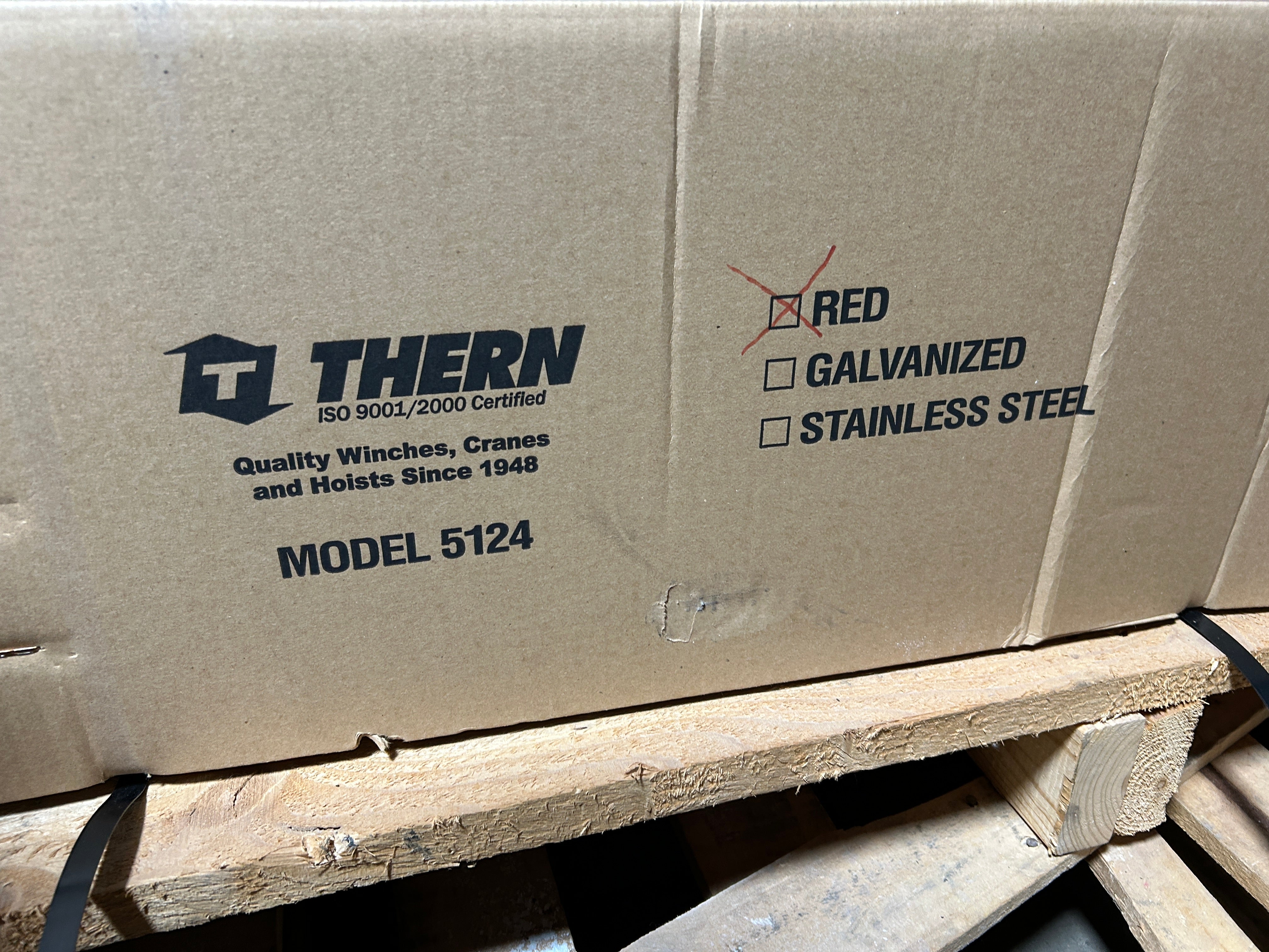 Thern 5124 Portable Davit Crane Boom Fusibond Sub Assembly Red
