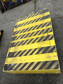 Safety Platform Yellow Black Striped 6' Wide x 4' Deep x 5" Thick