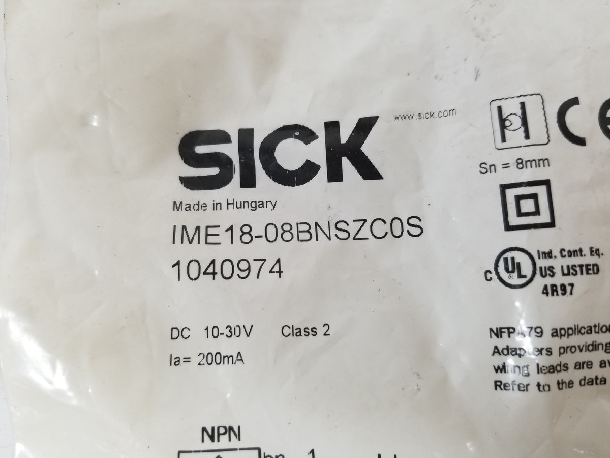 Sick IME18-08BNSZC0S Inductive Proximity Sensor